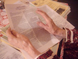 an island boatrower's hands